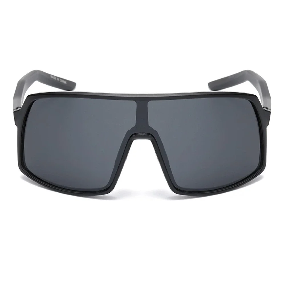 Shield Sunglasses Safety Men Black Oversized Wrap Sport Performance UVProtection